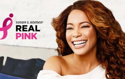 Kwanza Jones smiling - Susan G. Komen Real Pink Podcast