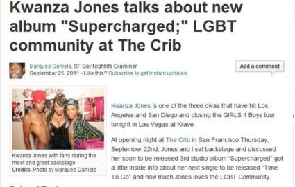 Kwanza Jone feature San Francisco Examiner