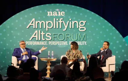 Kwanza Jones and José E. Feliciano at NAIC Alts Forum